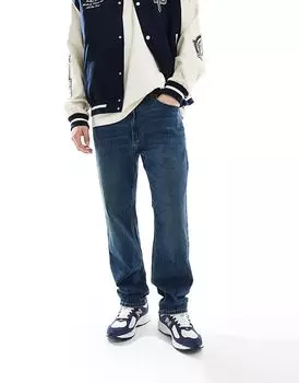 Свободные джинсы средней степени стертости Hollister