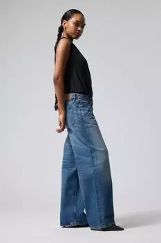 Свободные джинсы-светофор с заниженной талией Weekday