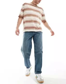 Свободные джинсы темно-синего цвета New Look