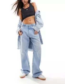 Свободные джинсы Tommy Hilfiger Daisy с низкой посадкой светлого цвета
