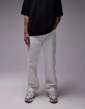 Свободные джинсы Topman цвета экрю