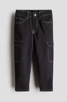Свободные джинсы зауженного кроя H&M, серый