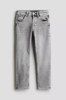 Свободные джинсы зауженного кроя H&M, серый