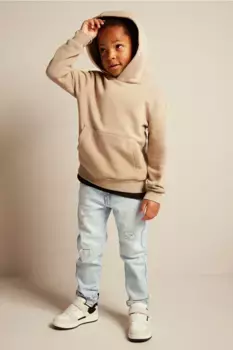 Свободные джинсы зауженного кроя H&M, синий