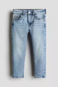 Свободные джинсы зауженного кроя H&M, синий