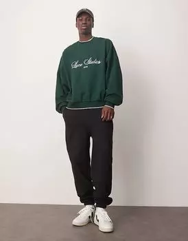 Свободные джоггеры черного цвета ASOS DESIGN