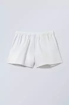 Свободные хлопковые боксеры Weekday, белая