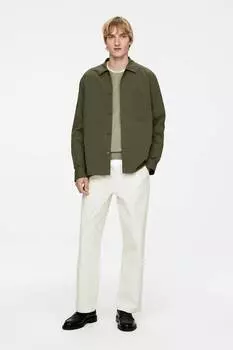 Свободные холщовые брюки Arket, белый