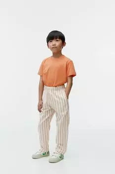 Свободные льняные брюки Arket, бежевый