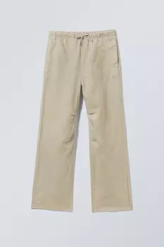 Свободные льняные брюки Weekday, экрю