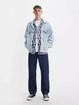 Свободные легкие мужские джинсы 568 Levi's, цвет Big Cap Lightweight - Dark Wash - Non-Stretch
