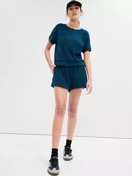 Свободные махровые шорты Gap, синий