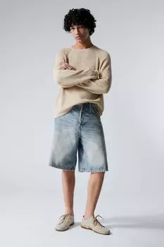 Свободные мешковатые джинсовые шорты Astro Weekday, синий