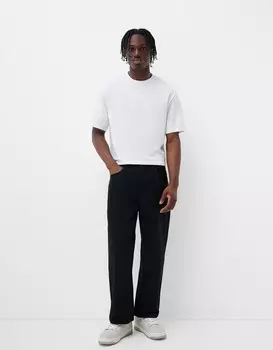 Свободные мешковатые джинсы Bershka, черный