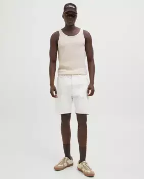 Свободные мужские джинсовые шорты-бермуды Jack & Jones, белый