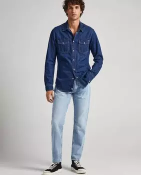 Свободные мужские джинсы Callen голубого цвета Pepe Jeans, светло-синий
