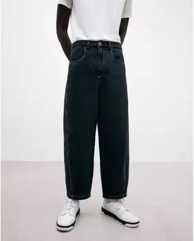 Свободные мужские джинсы черного цвета Adolfo Dominguez, черный