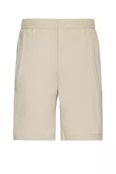 Свободные нейлоновые шорты со складками Wao, светло-бежевый