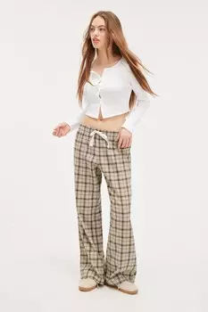 Свободные пижамные штаны Monki, бежевый