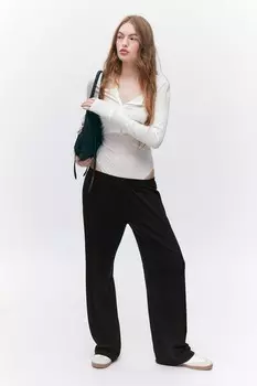 Свободные пижамные штаны Monki, черный