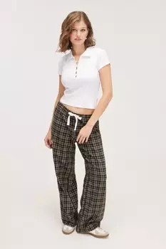 Свободные пижамные штаны Monki, коричневый