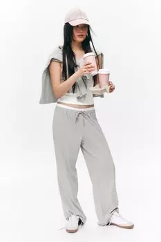 Свободные пижамные штаны Monki, серый