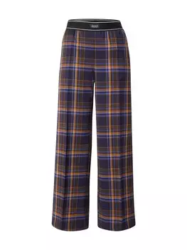 Свободные плиссированные брюки Monki, цвет Azure/Dark blue