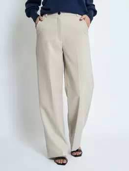 Свободные плиссированные брюки Peppercorn Ginette, серый