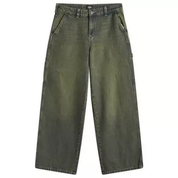 Свободные плотницкие брюки из денима Dickies, зеленый