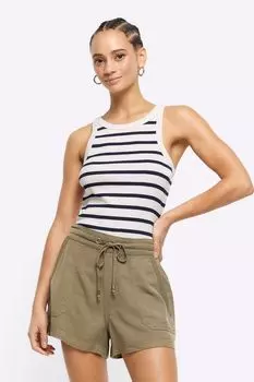 Свободные повседневные шорты из лиоцелла River Island, зеленый