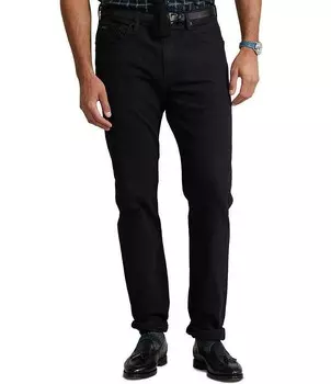 Свободные прямые эластичные джинсы Polo Ralph Lauren Big & Tall Hampton Hudson, черный