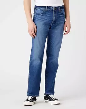 Свободные прямые джинсы frontier-ковбоя Wrangler, синий
