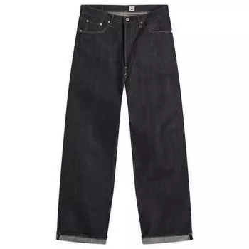 Свободные прямые джинсы с кромкой Edwin, синий