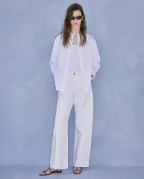 Свободные широкие джинсы Sfera, белый