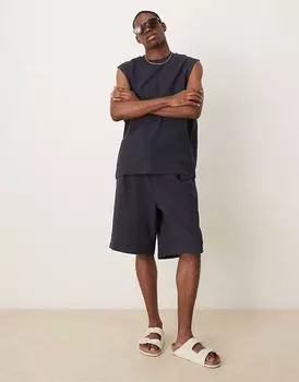 Свободные шорты-бермуды ASOS DESIGN темно-синего цвета