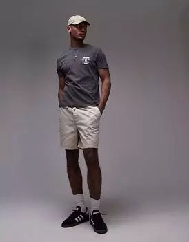 Свободные шорты из твила Tommy Jeans в кремово-белом цвете