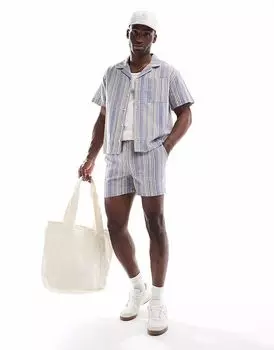 Свободные шорты из жаккарда Another Influence синего цвета