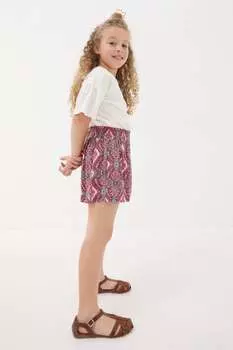 Свободные шорты с узором пейсли и толстым лицом Fat Face, фиолетовый