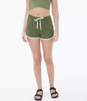 Свободные шорты в стиле ретро Aeropostale, зеленый