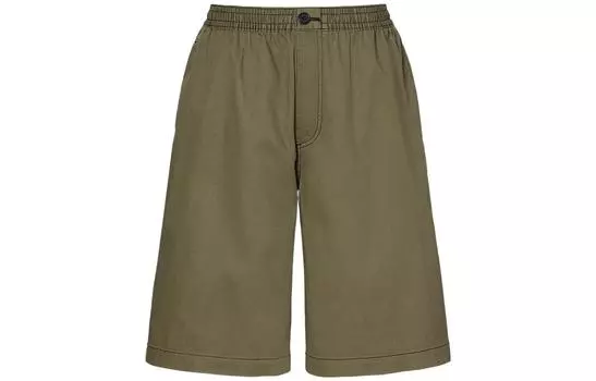 Свободные шорты X Marni Wide Fit UNIQLO, темно-оливковый