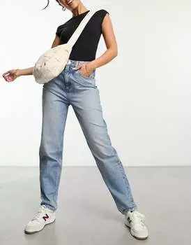 Свободные синие джинсы для мамы ASOS DESIGN