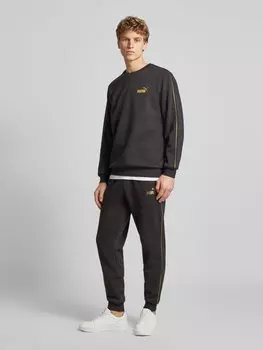 Свободные спортивные брюки с этикеткой PUMA PERFORMANCE, черный
