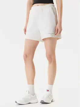 Свободные спортивные шорты Linear DW0DW21152 Tommy Jeans, экрю