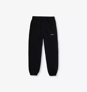 Свободные спортивные штаны из хлопкового трикотажа с фирменным принтом Bookish для детей от 4 до 12 лет Off-White C/O Virgil Abloh, белый