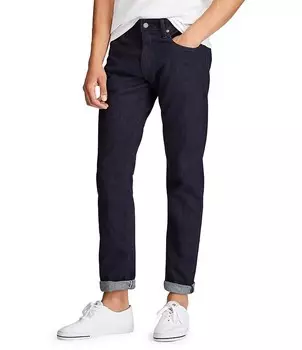 Свободные темные эластичные джинсы прямого кроя Polo Ralph Lauren Miller Hampton, синий