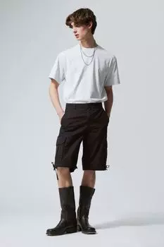 Свободные трансформируемые брюки-карго H&M, черный