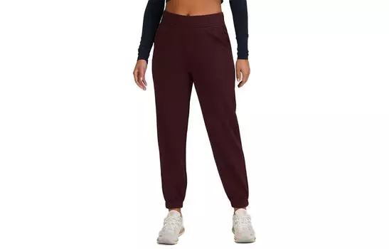 Свободные трикотажные спортивные брюки женские Lululemon, Raspberry/PLBR