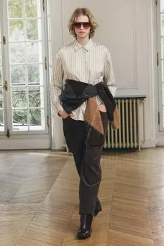 Свободные вельветовые брюки ZARA, коричневый