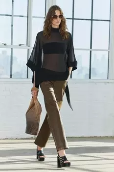 Свободные вощеные джинсы со средней талией ZARA, коричневый