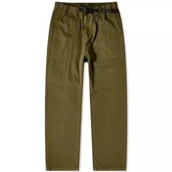 Свободные зауженные брюки Gramicci с ребристым краем, оливковый